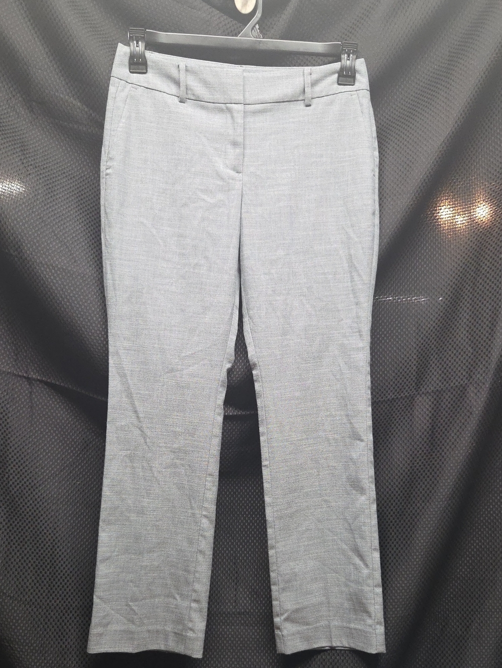 Ann Taylor Gray Straight-Leg Dress Trousers